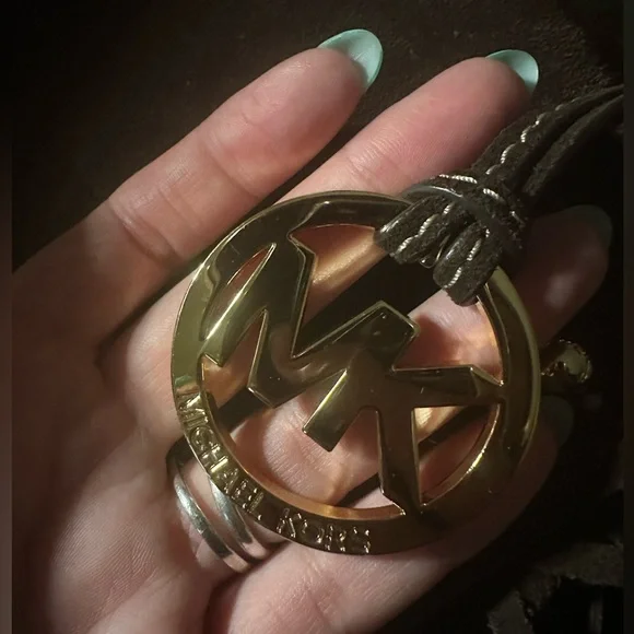 Michael Kors Brown Suede Saddle Bag with Fringe - Picture 5 of 5